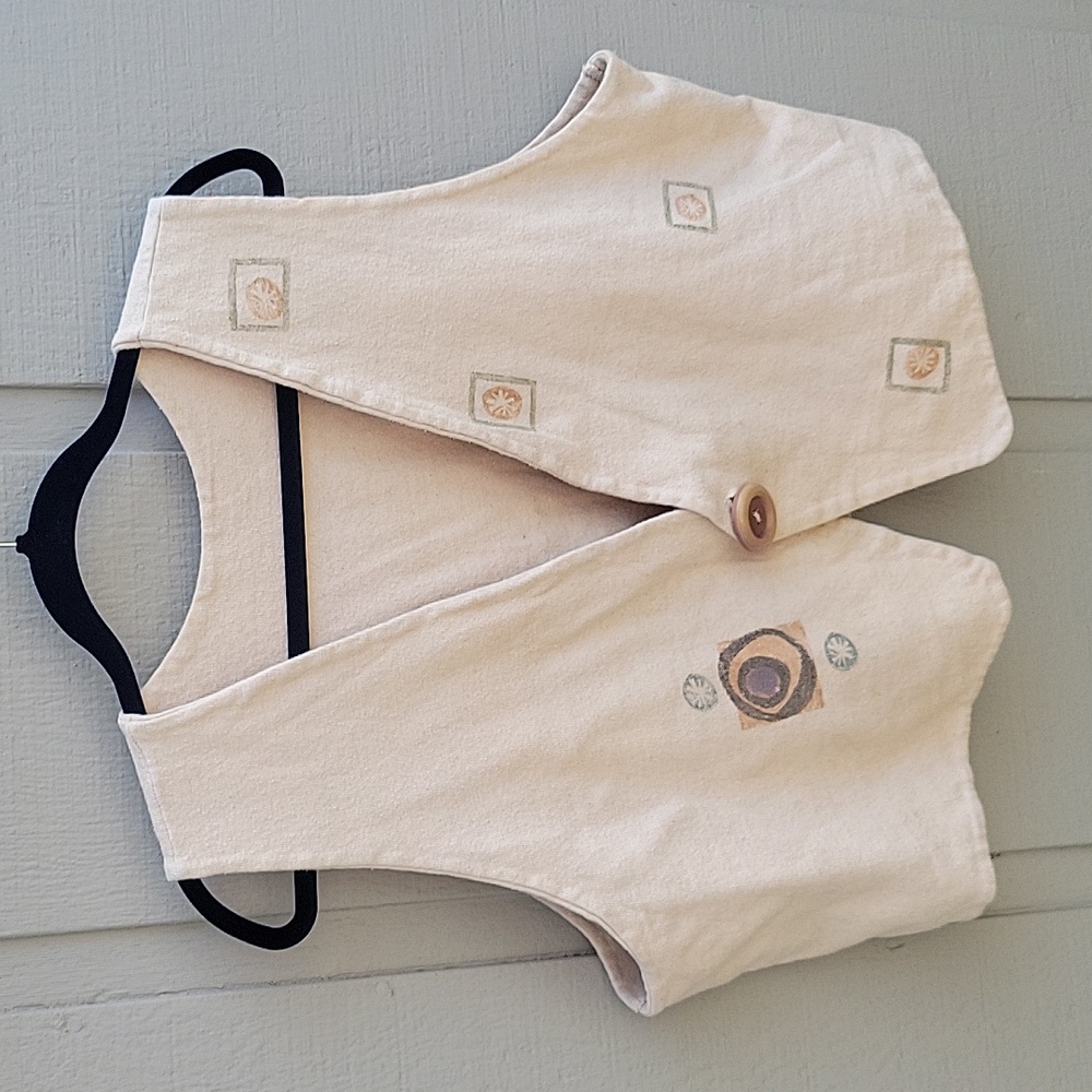 Blue fish vest top